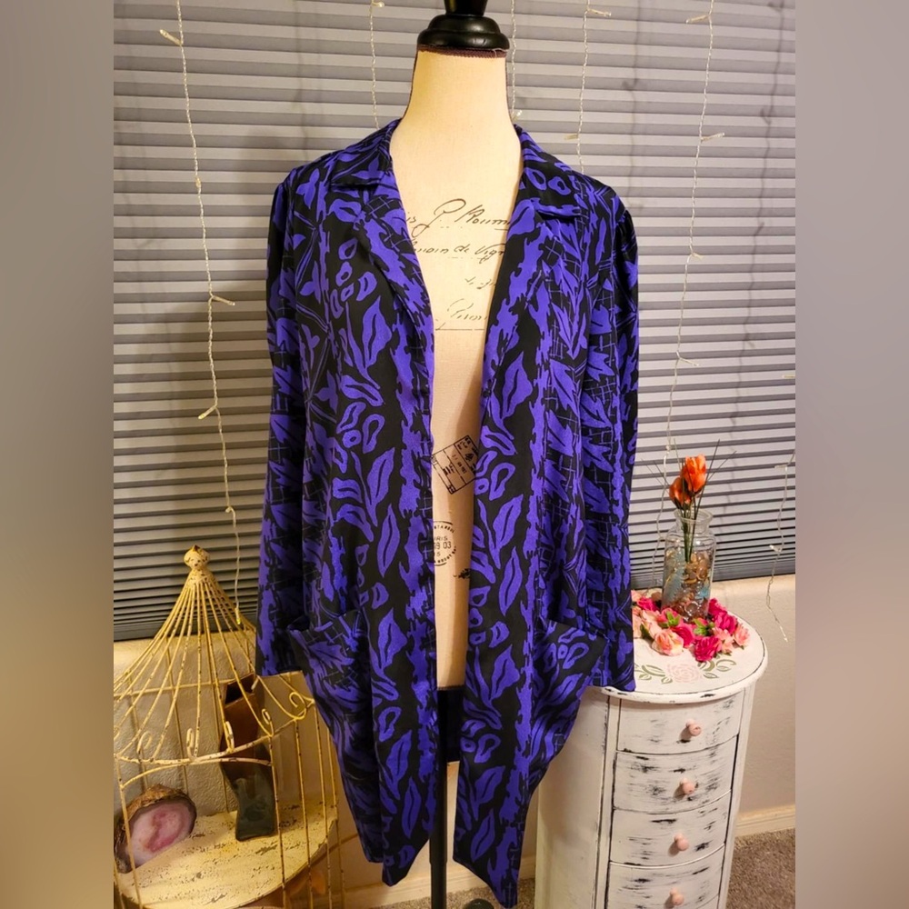 Bon Jour vintage cardigan with pockets.